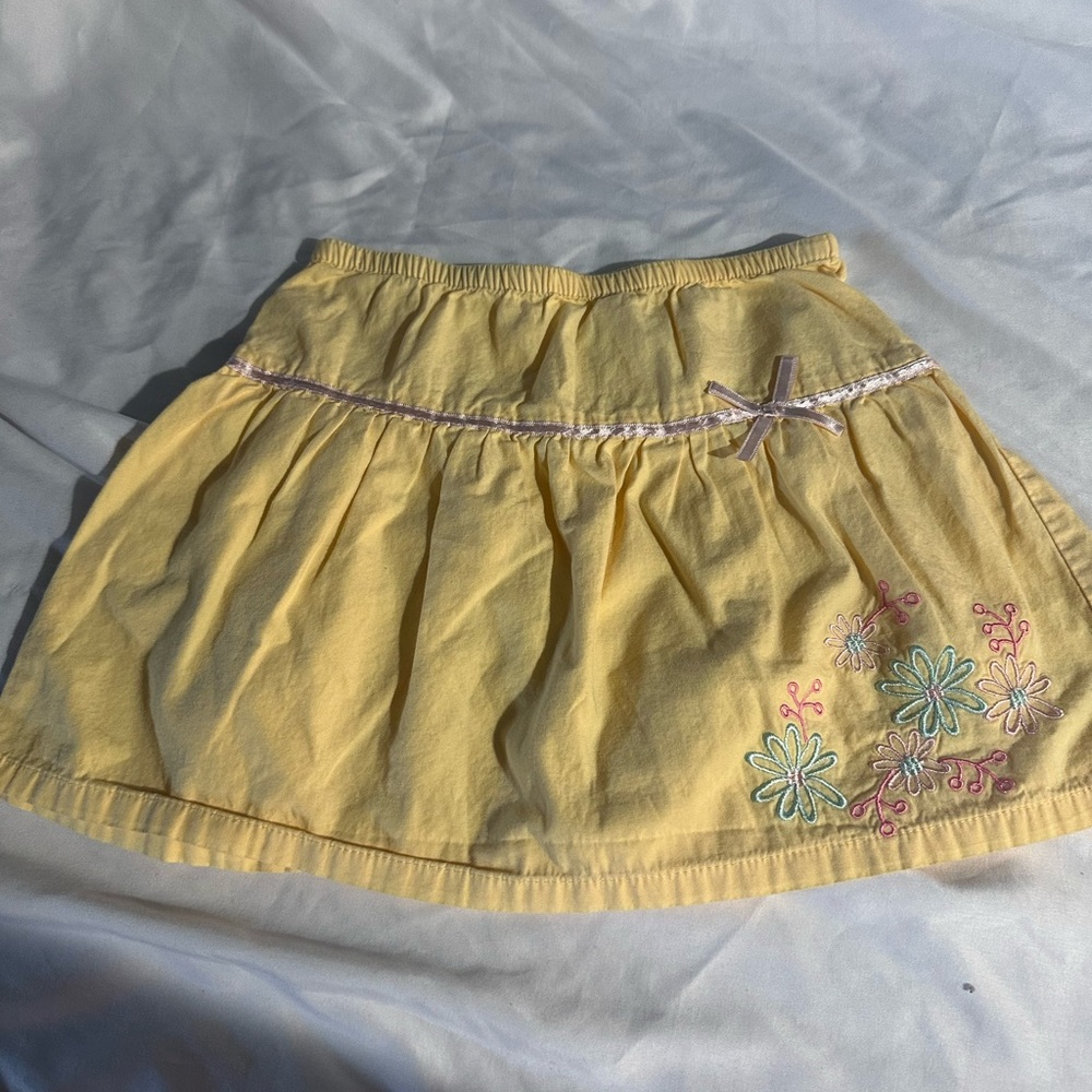 Old Navy Yellow Bubble Mini Skirt